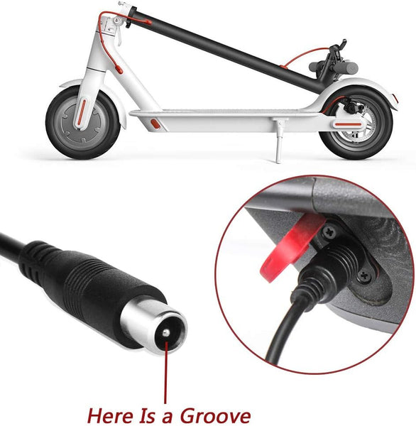 EVAPLUS 42V 2A (84W) Power Adapter for Lime Scooter Chargers for Ninebot G30LP ES2 ES4 ES1L F20 F30 F40 E22 E25 Xiaomi M365 Pro/Pro2 Lime-S and Hiboy S2R Electric Scooter with 36V Li-ion Battery