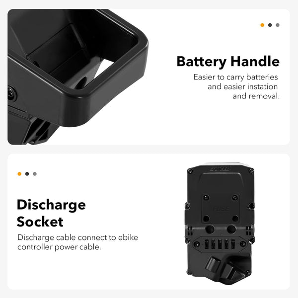 YS YOSE POWER 52V19.2Ah Ebike Battery Compatible for Juiced Bike Fit for RipCurrent Crosscurrent S2 X Scorpion X HyperScorpion CamScrambler CityScrambler HyperScrambler RipRacer Battery Replacement