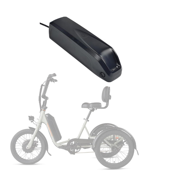 Ebike Battery 48V 14Ah 672W Electric Bike External Battery Pack for RadExpand 5 Plus RadWagon RadRunner 2 RadWagon 4 5 Rad Power Folding Utility E-Bike Batteries with Base UL 2271