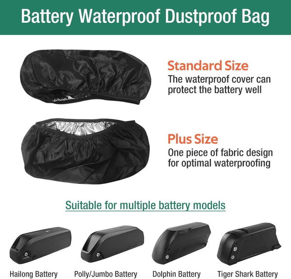 2Pack Waterproof Battery Bag for Rectangular Batteries