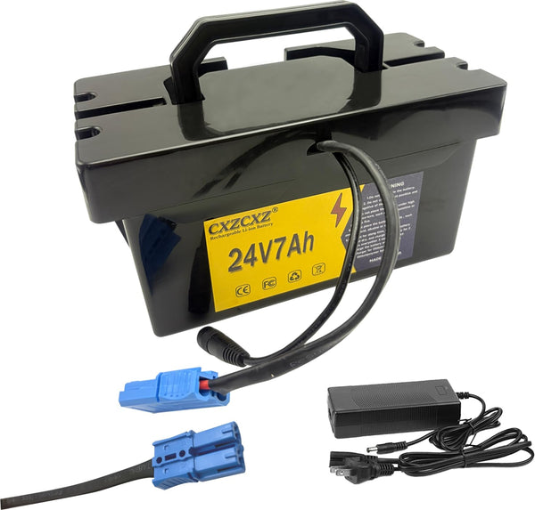24V Lithium Battery, Replacement Battery for Kids Ride-On Toys and Cars,24v Battery for Dynacraft Realtree Ride On Toy with 2A Fast Charger for DIY Project(24V7AH)