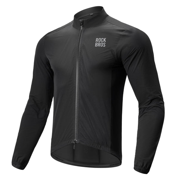ROCKBROS Cycling Jackets for Men Breathable and Cooling Lightweight Long Sleeve Cycling Jersey Running Windbreaker