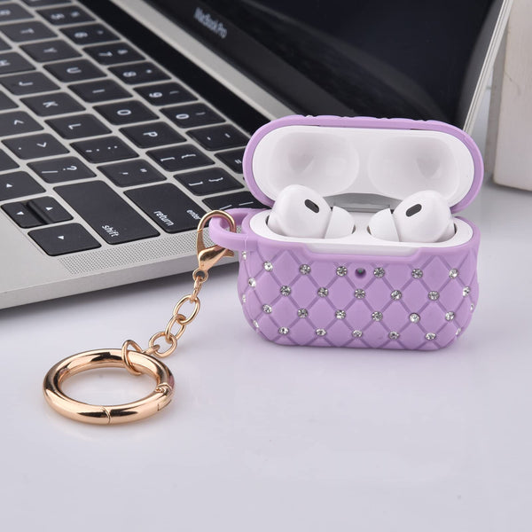 Case Compatible with AirPod Pro 2 Protective Cover with Keychain (503-Green)