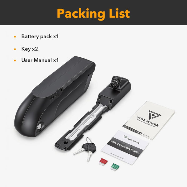 YS YOSE POWER Electric Bike Battery 36V 10.4Ah Fit for Heybike Race Battery Replacement 36V Ebike Battery Compatible with Heybike Electric Bicycle