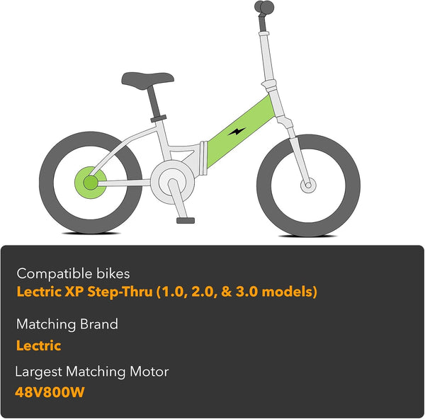 YS YOSE POWER 48V 11.6Ah Ebike Battery Compatible with Lectric XP3 Step-Thru Electric Bicycles Fit for Lectric XP Step-Thru 1.0 2.0 48V Battery Replacement