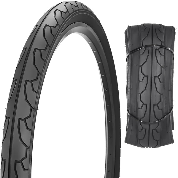 26x1.95 Slick Bike Tires (50-559) or with 26" Bike Tubes 32mm Schrader Valve Suitable for 26 x 1.90 26 x 1.95 26 x 2.0 26 x 2.125 Bicycle Tires and Tubes for City Road Bicycles