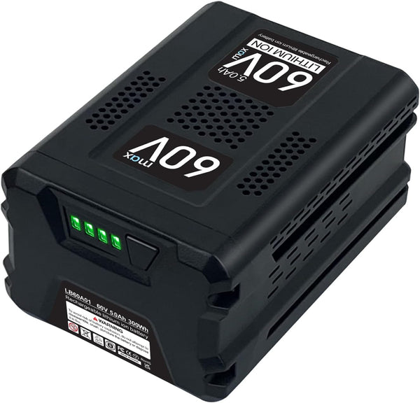 Cordless Tools 60V 5.0Ah Lithium Replacement for Greenworks 60V Battery LB60A03 LB60A02 LB60A00 Lawn Mower Battery-High Capacity Upgraded for Greenworks 60 Volt Green Works Max Batteries