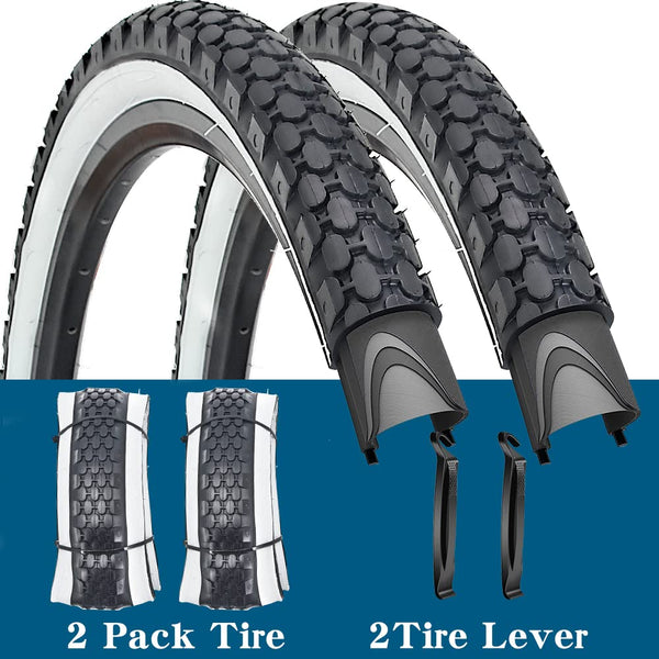 26" Bike Tire 26 x 2.125 Inch Folding Replacement Bicycle Tire for Beach Cruiser Bike