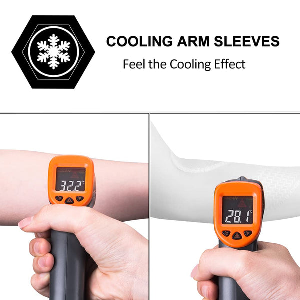 ROCKBROS Sun Protection Arm Sleeves Cooling Running Golf Fishing Cycling Arm Sleeves