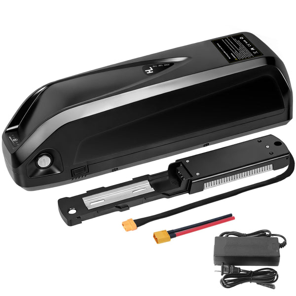 48V 13Ah Ebike Battery, Lithium Battery with 30A BMS for Electric Bicycles,Motorcycles (100-1000W) Motors, Includes Safe Lock,USB Output,Led Indicator Light, XT60 Connector&Base (48V 13AH)