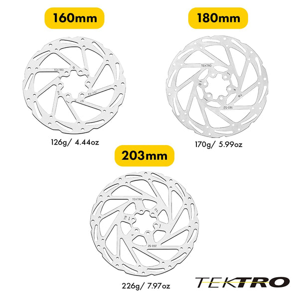 Tektro 160mm Bike Disc Brake Rotor - TRIPPER ELECTRIC BIKES