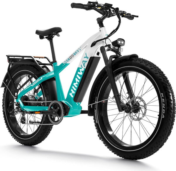 Himiway Zebra D5 26"x4" Electric Bike, 80Miles Range 48V 20Ah Battery 750W Ebike, 400LBS Payload, 25MPH, 7 Speed - TRIPPER ELECTRIC BIKES