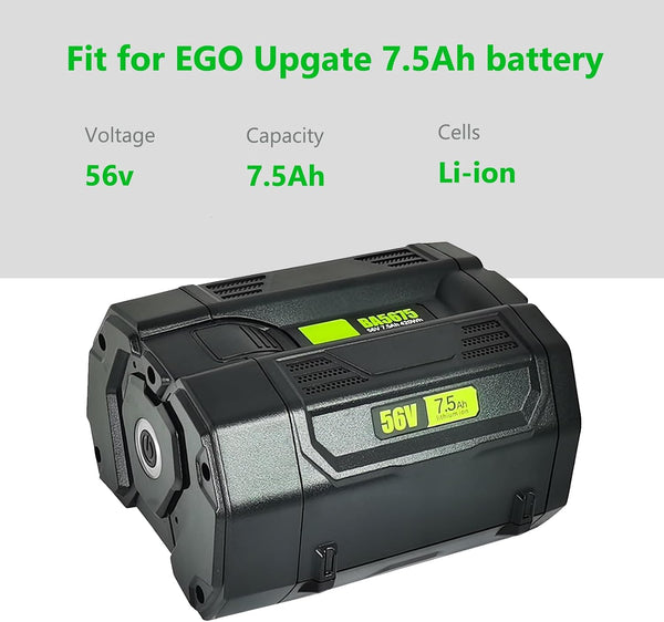 56V 7.5Ah Replacement for EGO BA2800 BA4200 BA1400 Compatible with ST1502LB CS1604 LB4800 LB6504 LB5804 HT2400 56V Power Tool Battery 7500mah