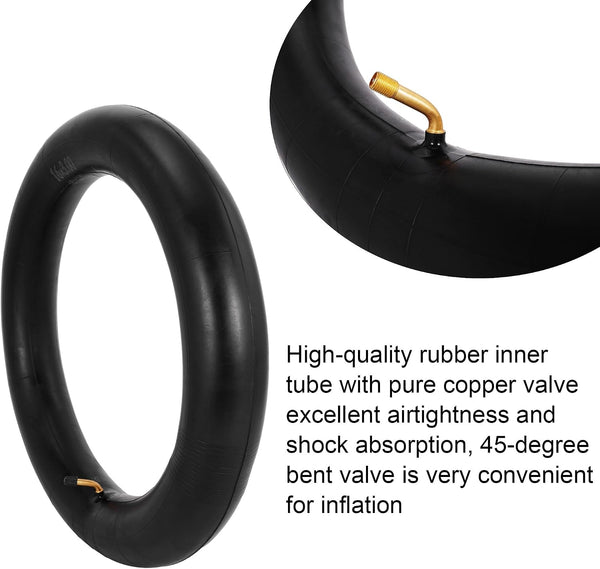 85/100-12 Tire and Tube, 3.50-12 Dirt Bike Tire Set w 45° Bent Vavle Stem for Ebike Pitbike Motorcycle Dirt Bike Motocross Trike Unicycle and Folding Bike Replace 85-305 Tire