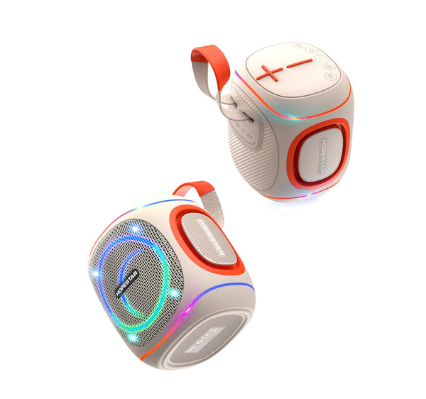 10W Portable Bluetooth Speaker with RGB Lights (Black)