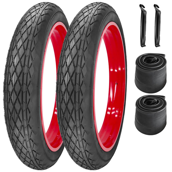 26x4.0 Bike Tire for Electric Bikes - Puncture Resistant All-Terrain Fat Tire with Durable Tread, High Traction for Mountain/Snow/Road - Compatible with E-Bikes 26x4.0 Inches