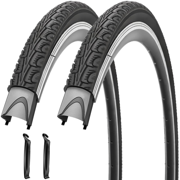 700x35C Bike Tire Foldable Replacement Tires with or Without Bike Tubes and Tire Levers for Road Bicycle