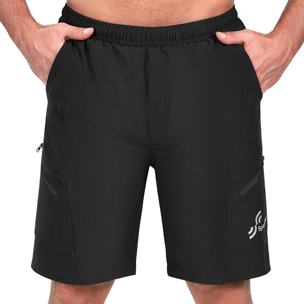Sportneer Bike Shorts for Men: 3D Padded Lightweight Riding Biking Cycling Mountain Bike Shorts for Men with Zipper Pockets