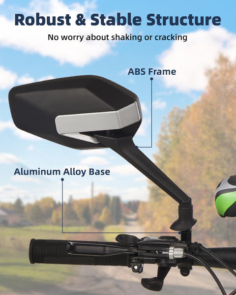 Octa Bike Mirrors (2 pcs ) - Ebike safety mirrors L/R - TRIPPER ELECTRIC BIKES