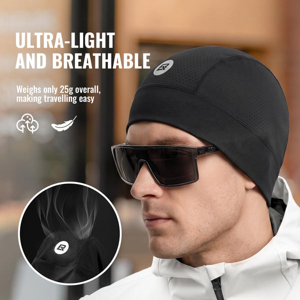 ROCKBROS Cooling Skull Caps for Men Women,Hard Hat Liner Helmet Liner Cycling Cap Motorcycle Sweat Wicking Head Wrap 2 Packs