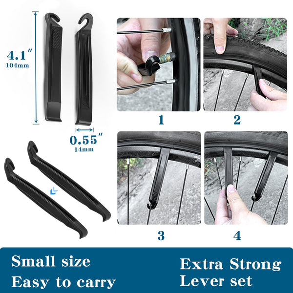 700x35C Bike Tire Foldable Replacement Tires with or Without Bike Tubes and Tire Levers for Road Bicycle