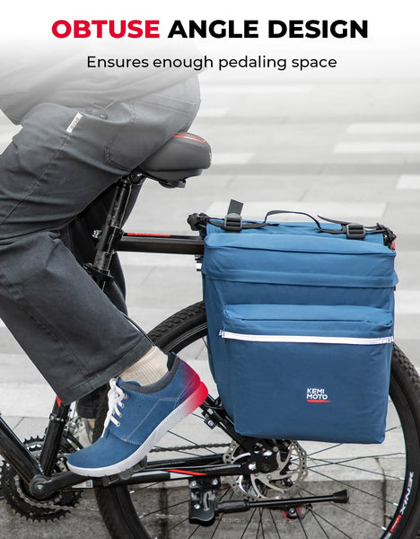 Kemimoto Bike Bag Bicycle Panniers Rear Rack Bag.