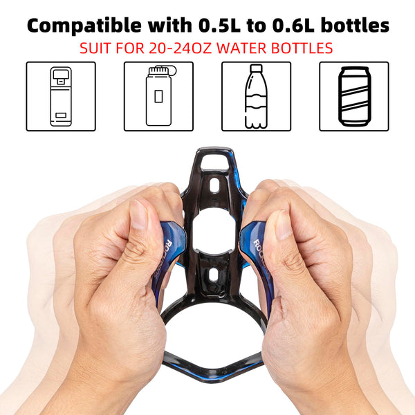 ROCKBROS Bike Water Bottle Holder Ultra-Light Bicycle Bottle Cages with Screws Tool, Universal Bike Cup Holder for Road MTB Mountain Bikes Cycling Accessories（2 Pack） - TRIPPER ELECTRIC BIKES