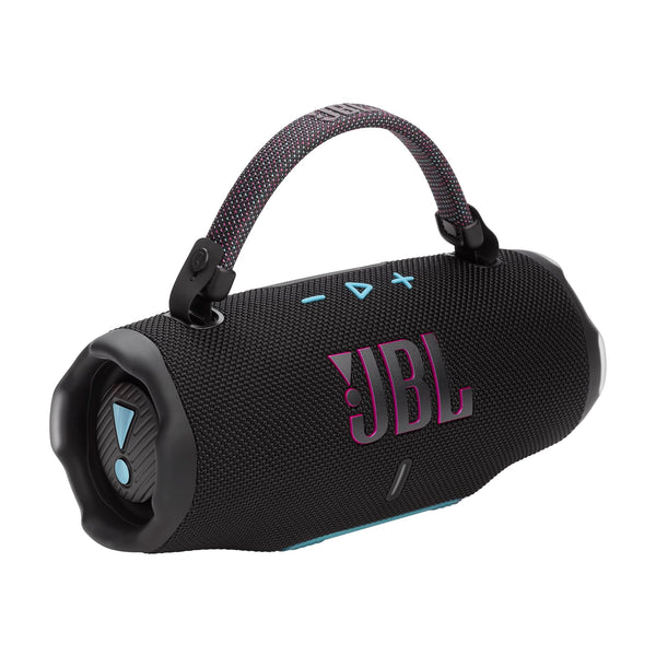JBL Charge 6 - Portable Waterproof & Drop-Proof Bluetooth Speaker, Bold JBL Pro Sound with AI Sound Boost, 28Hrs of Playtime, Built-in powerbank & Comes with a Sturdy/Removable Carrying Strap (Black)