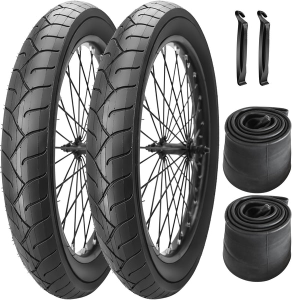 20 x 3.0 inch Fat Bike Tires or with 32mm Schrader Valve Bike Tubes Compatible with Urban Street Mountain Beach Bicycle Tire