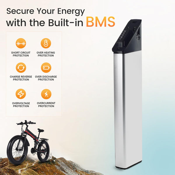 48V 10.4Ah 14Ah Folding Electric Bicycle Battery Fit for LECTRIC XP Step-Thru 3.0 Hitway BK20 Gotrax F2 R2 (48v14ah 467mm)