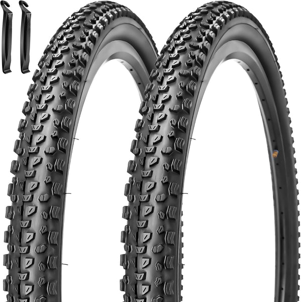 2 Pack 27.5 x 2.10 Bike Tires 27.5 inch Folding Bike Tires Fit for 27.5 X 1.95/2.10/2.125 Mountain Bike Beach Cruiser Bike City Urban Bicycles Bikes (2 Tires)