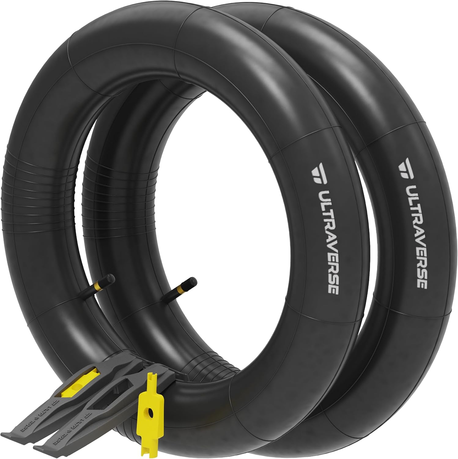 Ultraverse 26 x 4.0 Inner Tube Set with Schrader Valve - Ideal for Mountain Bikes & E-Bikes with 26-Inch Fat Tires - Durable & Reliable Performance- 2 Pack with tire levers - TRIPPER ELECTRIC BIKES