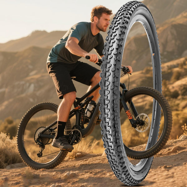 2 Pack 27.5 x 2.10 Bike Tires 27.5 inch Folding Bike Tires Fit for 27.5 X 1.95/2.10/2.125 Mountain Bike Beach Cruiser Bike City Urban Bicycles Bikes (2 Tires 2 Tubes)