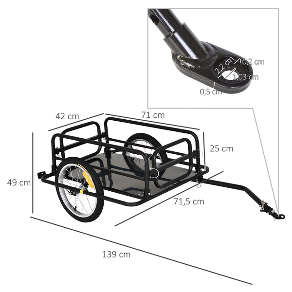 Wanderer Folding Bicycle Trailer - TRIPPER ELECTRIC BIKES