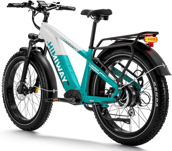 Himiway Zebra D5 26"x4" Electric Bike, 80Miles Range 48V 20Ah Battery 750W Ebike, 400LBS Payload, 25MPH, 7 Speed - TRIPPER ELECTRIC BIKES