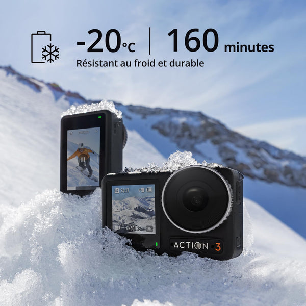 DJI Osmo Action 3 Outdoor Combo, Action Camera 4K with Chest & Backpack Strap Mount for Travel, Sports, Stabilization, Cold Resistant, Waterproof Action Camera with 2 Batteries up to 320 Mins - TRIPPER ELECTRIC BIKES