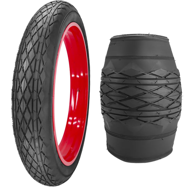 26x4.0 Bike Tire for Electric Bikes - Puncture Resistant All-Terrain Fat Tire with Durable Tread, High Traction for Mountain/Snow/Road - Compatible with E-Bikes 26x4.0 Inches