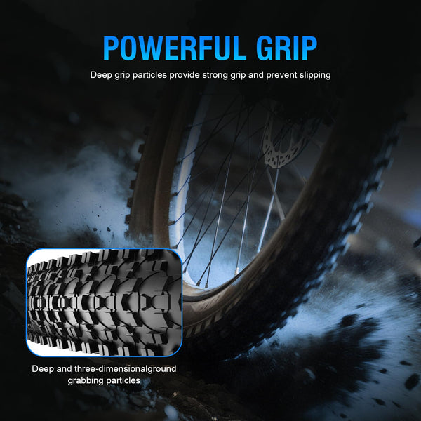 2 Pack Mountain Bike Tires, 24/26x1.95/2.125inch Folding Replacement Mountain Bicycle Tires and Tubes with 2 Inner Tubes & Levers, Puncture-Resistant & Wear-Resistant Bicycle Tires