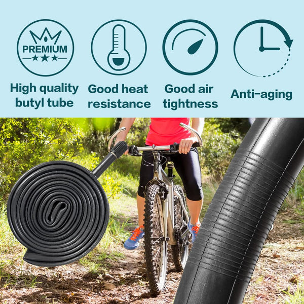 2 Pack 24" / 26"x 2.125" Bike Tire Folding Mountain Bike Replacement Bicycle Tire