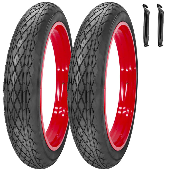 26x4.0 Bike Tire for Electric Bikes - Puncture Resistant All-Terrain Fat Tire with Durable Tread, High Traction for Mountain/Snow/Road - Compatible with E-Bikes 26x4.0 Inches