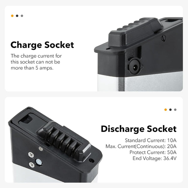 YS YOSE POWER 48V 11.6Ah Ebike Battery Compatible with Lectric XP3 Step-Over Electric Bicycle Fit for Lectric XP Step-Over 1.0 2.0 3.0 48V Battery Replacement