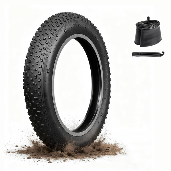 Fat Tire Electric Bike Tires 20/26x4.0 1/2-Pack All Terrain Puncture Proof Ebike Tires with Deep Tread, Wear-Resistant for Snow/Sand/Beach/Off-Road