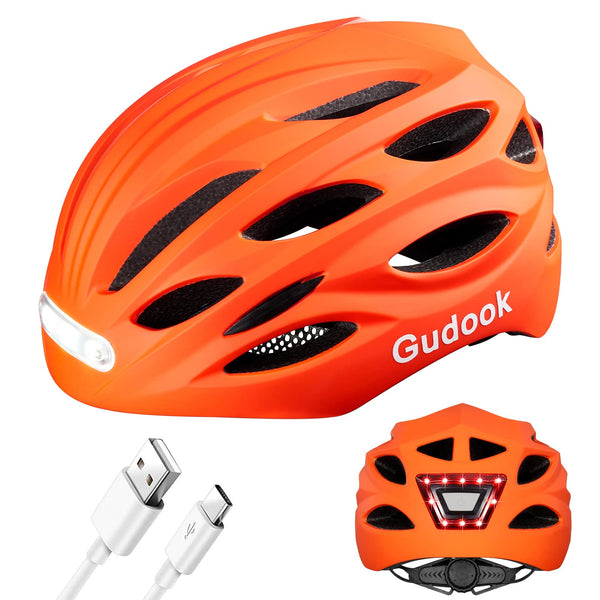 Gudook Bike Helmet with LED Light - TRIPPER ELECTRIC BIKES