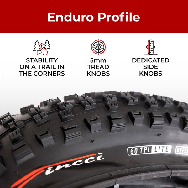 Fincci Set Foldable Kevlar 29x2.25 Mountain Bike Tire with Inner Tubes Schrader-Presta - 29 inch Bike Tire Maori 60 TPI with 1 mm Nylon Puncture Resistant for Electric, Enduro, MTB, XC Bicycle