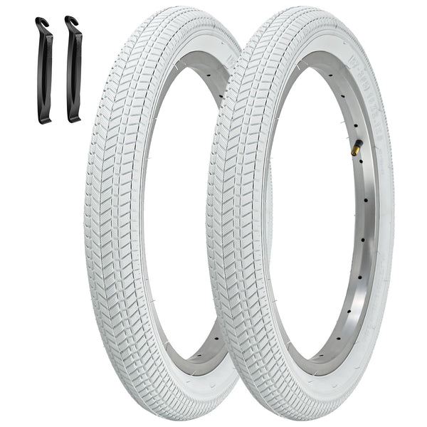 18" Bike Tires 18 X 2.125 and 18 Inch Folding Bicycle Replacement Tire Fit 18x1.75/1.95/2.125 Compatible with BMX Bike RoyalBaby Joystar Bike Road Bicycle Folding Bike