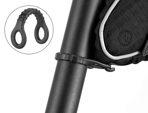 ROCKBROS Bike Seat Bag, Bicycle Saddle Bag Under Seat 3D Shell Cycling Seat Pack for Mountain Road Bikes Black