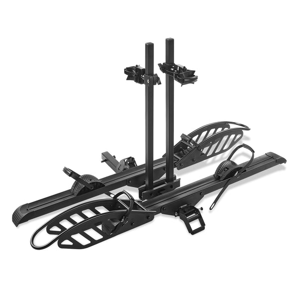 Young Bike Rack Hitch for Car - 200LB 2-Bike Rack Hitch Mount Platform Style Hitch Bike Rack，Smart Tilting & Easy Fold for Car SUV with 2 Inch Receiver，Bike Carrier Fits Up to 5-inch Fat Tire - TRIPPER ELECTRIC BIKES