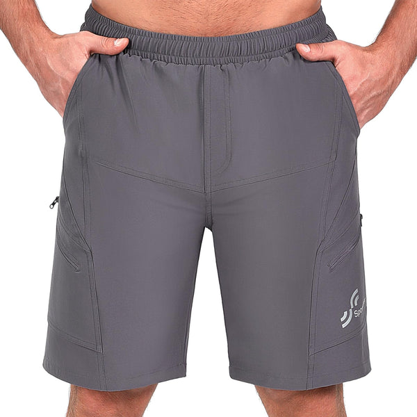 Sportneer Bike Shorts for Men: 3D Padded Lightweight Riding Biking Cycling Mountain Bike Shorts for Men with Zipper Pockets