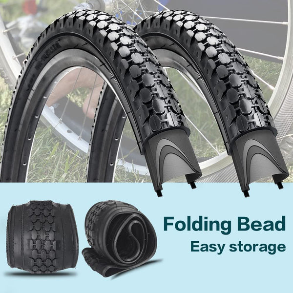 26" Bike Tire 26 x 2.125 Inch Folding Replacement Bicycle Tire for Beach Cruiser Bike