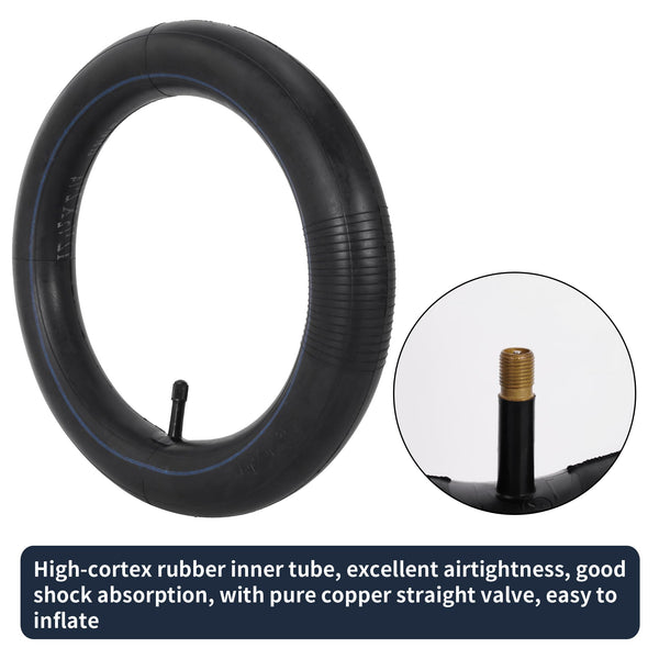 12 1/2 x 2 1/4 Bike Tires and Inner Tubes, 12.5x2.25 BMX Tire Sets (57-203) Compatible with Jetson Kids Bike Caster Trike Bob Stroller and Other 12 Inch Bicycle Tires and Tubes